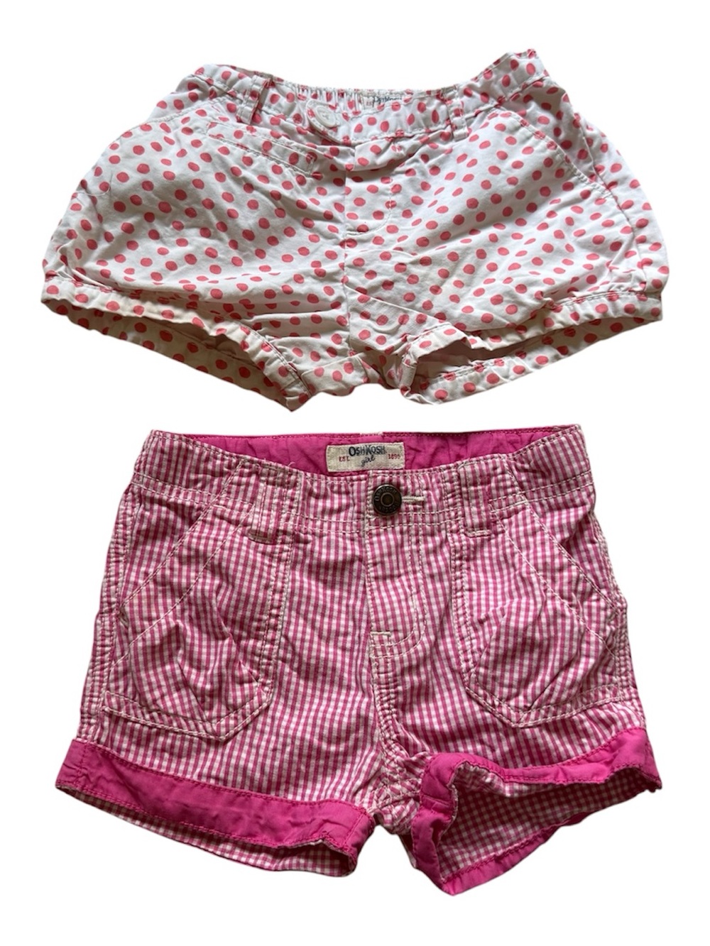 Vintage Oshkosh polka dot/gingham shorts bundle 4